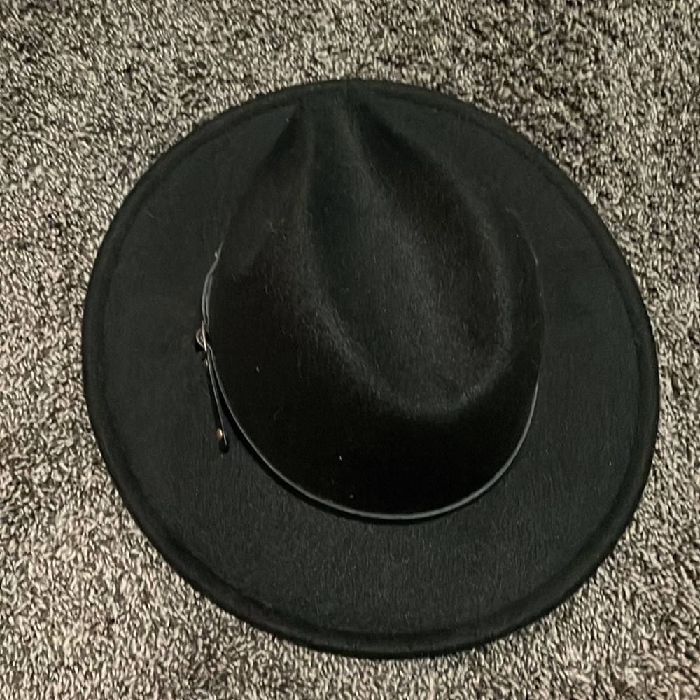 Black ladies Wool blend hat